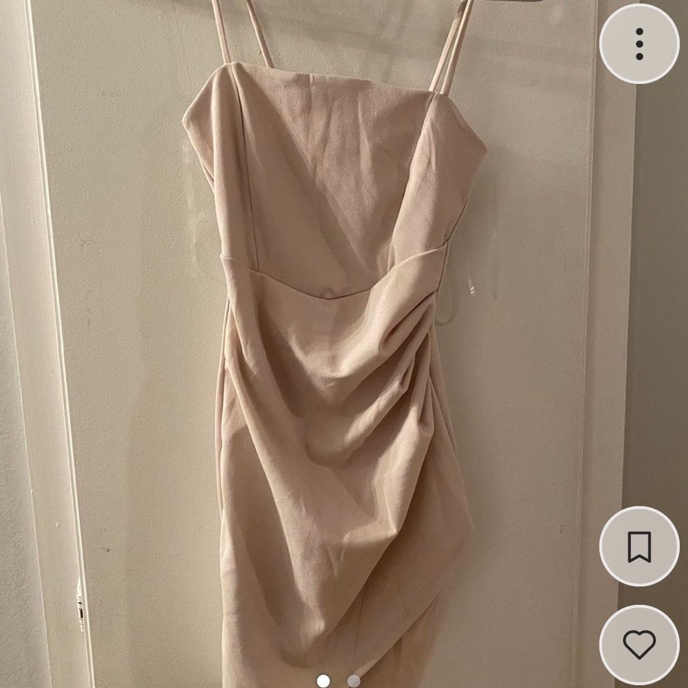 Windsor nude mini bodycon dress